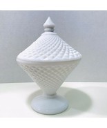 Westmoreland Vintage 1950’s White Milk Glass English Hobnail Covered Can... - $29.95