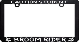 Caution Student Broom Rider Witch Magic Wicca Pagan License Plate Frame - £5.44 GBP