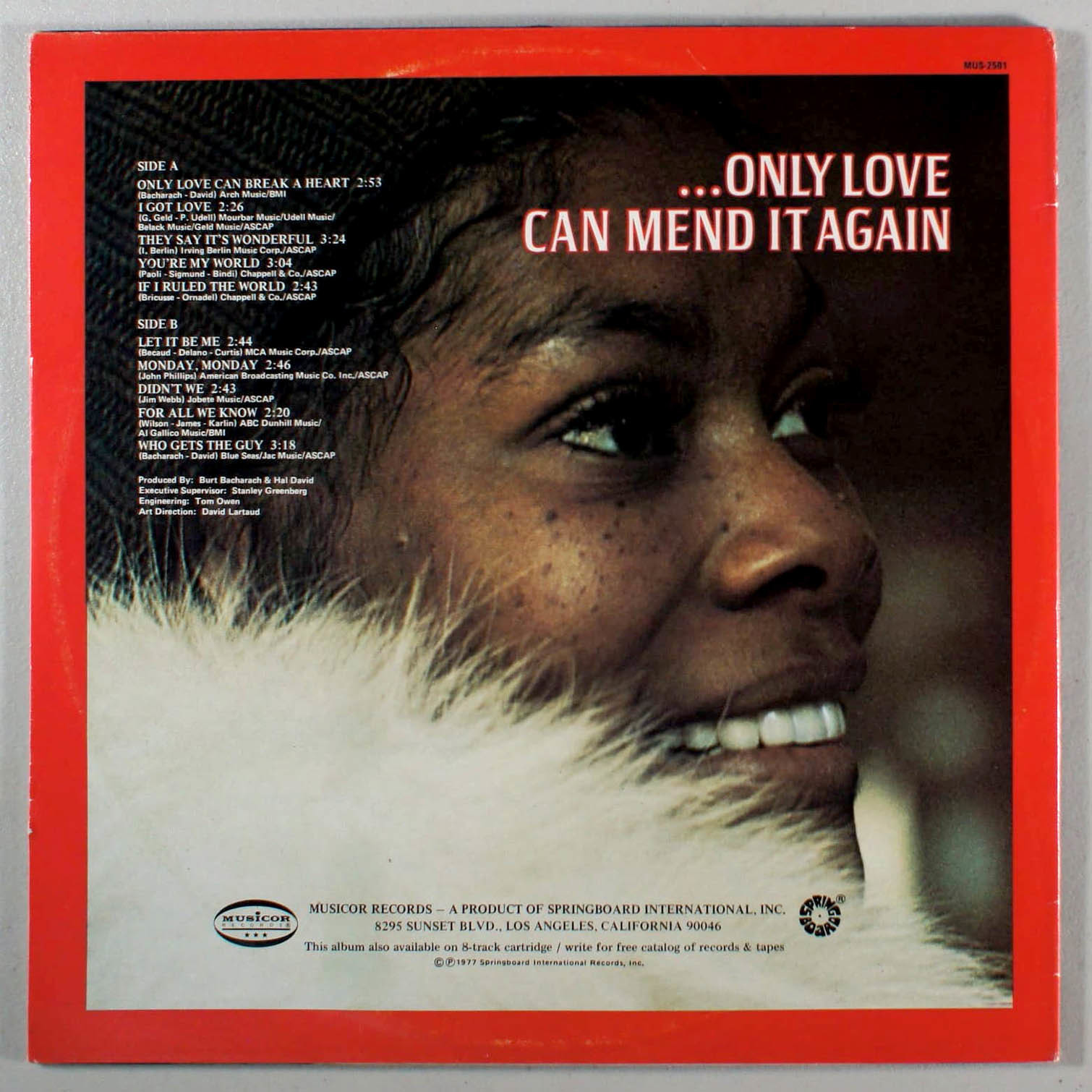 Dionne Warwick - Only Love Can Break a Heart (1977) Vinyl LP โข Best of Item image 2