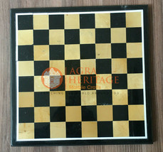 12&quot; Marble Black Chess Table Top Mosaic Inlay Art Handmade Gifts Decoration Arts - £150.29 GBP