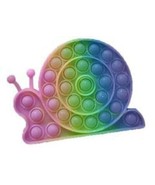 5.5&quot; PASTEL SNAIL RAINBOW BUBBLE POPPER SILICONE STRESS RELIEVER TY512 n... - $11.62 CAD