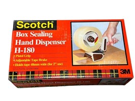 NEW Scotch Box Sealing Hand Tape Dispenser H-183 Pistol Grip 3&quot; Wide 02120061850 - £52.44 GBP