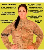NEW MULTICAM JACKET FRACU FLAME RESISTANT HUNTING RIPSTOP EXTRA LARGE EX... - $30.23