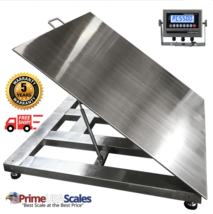 NTEP 48&quot; x 48&quot; 4&#39; Diamond Plate Lift-Top Stainless Steel Floor Scales  5000 lbs - £4,301.68 GBP