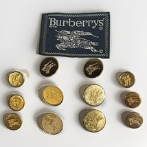 Burberry Prorsum Gold Round 12 Replacement Buttons Double Breast Blazer ... - $74.97