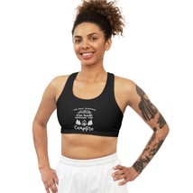 Seamless Sports Bras, Soft and Comfortable, Custom Printed for Women - £32.03 GBP