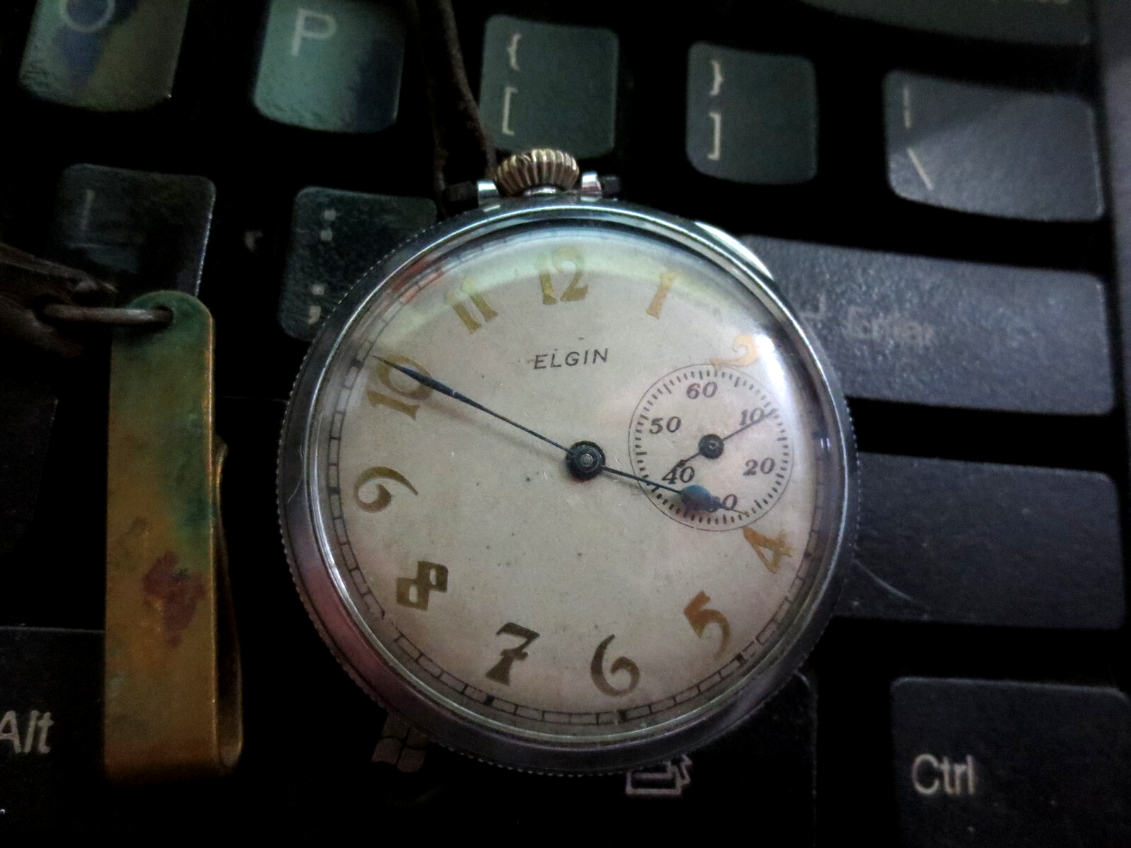 1918 ELGIN NATIONAL 15 Jewel POCKET WATCH 12s Grade 314 Model 2 Spartan ... - $199.99