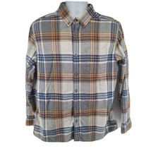 Eddie Bauer Classic Fit Flannel Plaid Long Sleeve Button Up Men&#39;s Shirt ... - £17.16 GBP