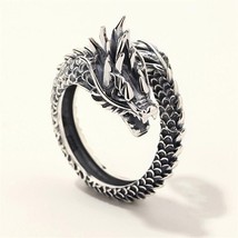 New Retro Thai Silver Domineering Dragon 925 Sterling Silver Jewelry Personality - £7.34 GBP