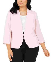 New Kasper Pink Scalloped Career Jacket Blazer Size 18 W Size 20 W 24 W Women - £63.01 GBP+