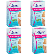 4-Pack New Nair Hair Remover Sensitive Formula Bikini Cream With Green T... - $33.99