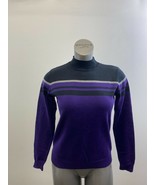 Northern Reflection Women&#39;s Mock Neck Sweater Size Small Purple Blue Lon... - $7.92