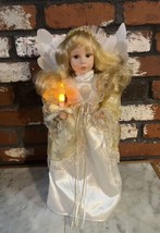 RARE 18” Christmas Angel Doll Animated Lighted Fiber Optic Motion Centerpiece - £62.61 GBP