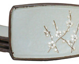 Set Of 4 Japan Made Sakura Cherry Blossoms Porcelain Rectangular Serving... - $49.99