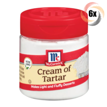 6x Shakers McCormick Cream Of Tartar Seasoning | 1.5oz | Light Fluffy Desserts - £28.20 GBP