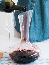 Vintage Decorative Shaped Crystal Glass Wine Decanter Carafe - $11.95