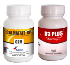 Bone Combo Pack-Vitamin D3 Plus &amp; Calmatate XP (2x60ct ) - £47.43 GBP
