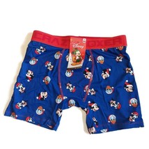 Disney Mickey Mouse Christmas Boxer Briefs Mens Size M Crazy Boxer Blue Goofy - £12.08 GBP