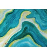 Easy Flow: Abstract 20" x 16" Original Oil Painting. #291 - $100.00