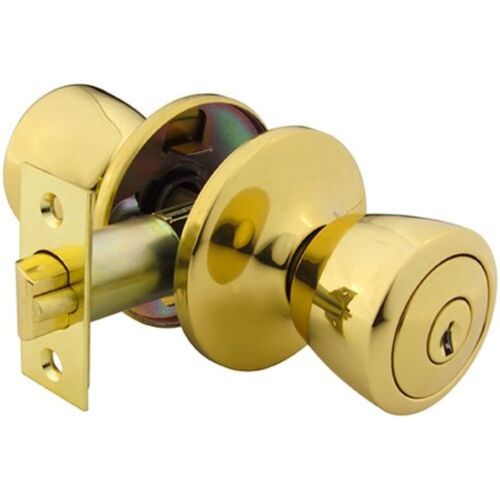 Yale 700RT-C3-4 Security Barricade Tulip Entry Knob, Polished Brass - $26.12