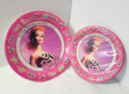 Vtg Barbie Ponytail Still a Doll Birthday 16 Paper Plates 8 Plates each ... - £19.30 GBP