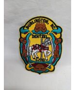 Burlington NC Dentzel C 1910 Embroidered Iron On Patch 3 1/2&quot; - $17.33