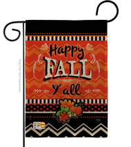Happy Fall Burlap - Impressions Decorative Garden Flag G163055-DB - £18.35 GBP
