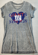 New York Giants Apparel T Shirt Youth Size XL Gray Short Sleeve Logo Foo... - $13.51