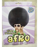 Giant Inflatable Afro Wig Funky 70s Disco Hippie Dude Cartoon Anime Bowl... - $27.98 CAD