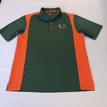 University of Miami Knights Apparel Mens Green/Orange Logo Polo Shirt XL (42-44) image 10