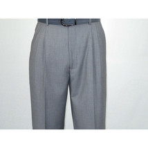 Men Apollo King Banded Collarless suit Mandarin 5 Button Wide leg M5-3 Gray New image 12
