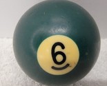 VTG Replacement Billiard Pool Ball 2 1/4&quot; Diameter Number 6 GREEN SOLID - $6.41