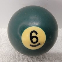 VTG Replacement Billiard Pool Ball 2 1/4&quot; Diameter Number 6 GREEN SOLID - £5.02 GBP