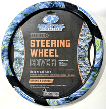 Mossy Oak Fishing Premium Steering Wheel Cover Universal Size Blue - $29.99