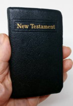 Vintage pocket NEW TESTAMENT American Bible Society KJV 1953 Mini Small Edition - £18.84 GBP