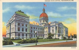 State Capital Building In Indianapolis Indiana Vintage Postcard J3 - £4.44 GBP