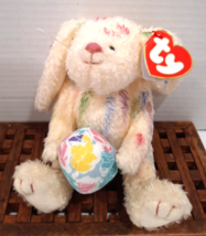 Collectible 1993 Ty Attic Treasure Georgia Follow Your Rainbow Easter Bunny 8” - £8.50 GBP