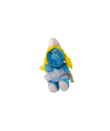 Vintage 1981 Wallace Berrie Smurfette Plush 8&quot; Stuffed Toy w/ Tag - £11.67 GBP