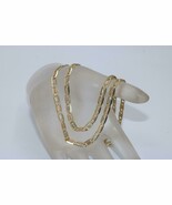 14K Tri Color Gold 4MM Diamond-Cut Mariner Link Chain Necklace 21&quot; Long ... - $28,481.65 MXN