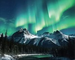 36&quot; X 44&quot; Panel Northern Lights Aurora Borealis Cotton Fabric Panel D482.58 - $12.95