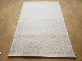 3x5 Karastan Rug Chaumiere Collection #291/9866 Creme Textured Squares Patern II - £148.21 GBP