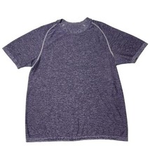 Lululemon Shirt Mens Large Purple Metal Vent Tech Short Sleeve Crew Neck... - £23.45 GBP