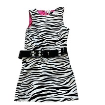 The Children's Place Zebra Stripe Mod Belted Dress 6 NWT - $19.20