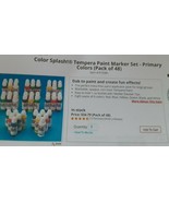 Color Splash tempra paint Markers 48 Count  set PT3381 washable dab to p... - $27.08 CAD