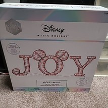 Disney Magic Mickey Mouse Christmas Lighted JOY Yard Decor 2023 Gemmy NEW - £106.19 GBP