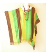 KB395 Stripes Slip On Tunic Women Plus Kaftan Poncho Women Blouse Top - ... - $24.90