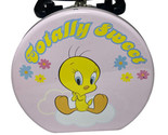 Looney Tunes Tin Tote Tweety Bird Totally Sweet Collectible Circular  - £8.81 GBP