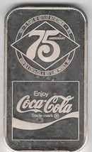 Norfolk Coca-Cola Bottling Company 75 Years 999 Silver Coin Ingot - $74.25