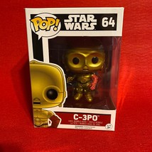 Funko POP! Star Wars C-3PO #64 Vinyl Figure Red Arm Box Vaulted Retired - $9.05