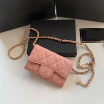 2022 Latest Ladies Belt Bag Mini Chain Bag Multicolor   100% Leather Cute Wallet - £217.90 GBP